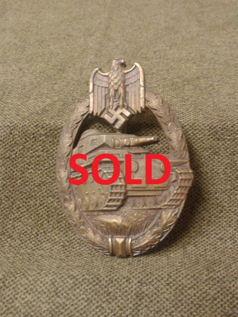 Bronze Tank Badge (#28687)